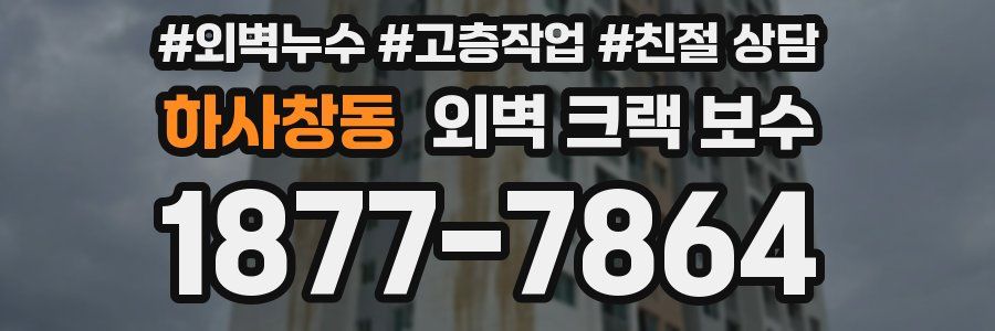 하사창동 외벽 크랙 보수