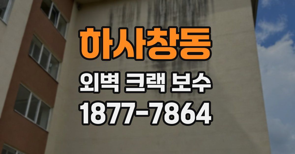 하사창동 외벽 크랙 보수