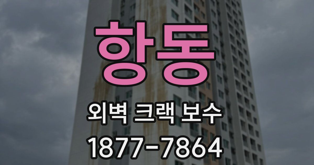 항동 외벽 크랙 보수