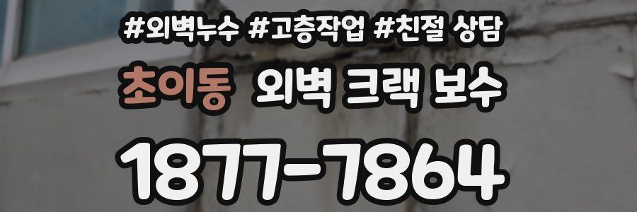 초이동 외벽 크랙 보수