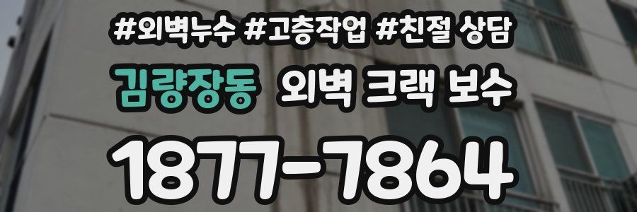 김량장동 외벽 크랙 보수