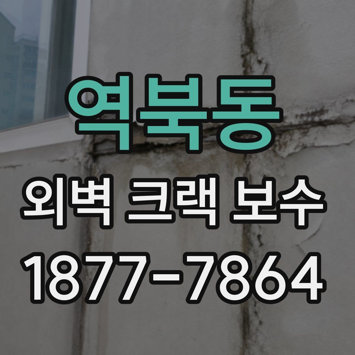 역북동 외벽 크랙 보수 전후 비교로 보는 보수 효과