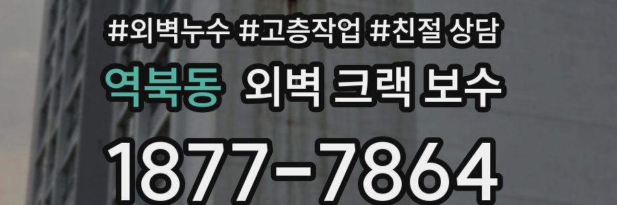 역북동 외벽 크랙 보수