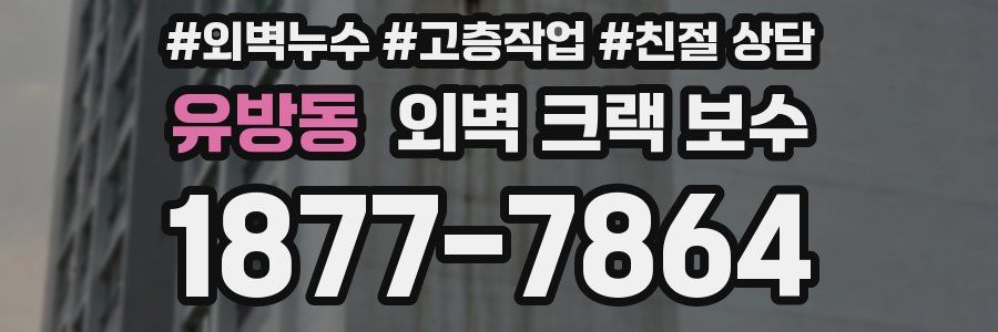 유방동 외벽 크랙 보수