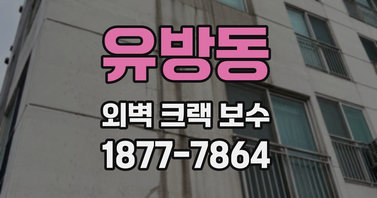 유방동 외벽 크랙 보수