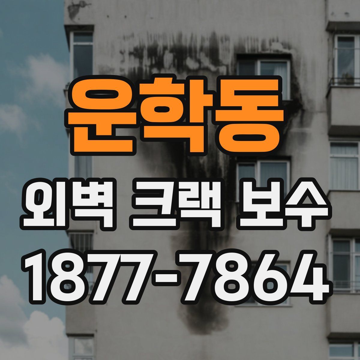 운학동 외벽 크랙 보수