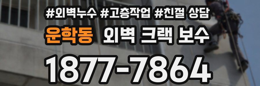 운학동 외벽 크랙 보수