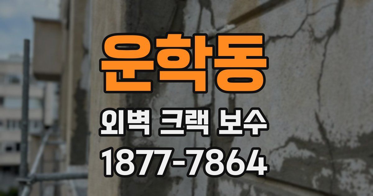 운학동 외벽 크랙 보수