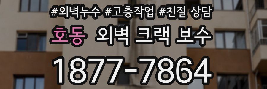 호동 외벽 크랙 보수