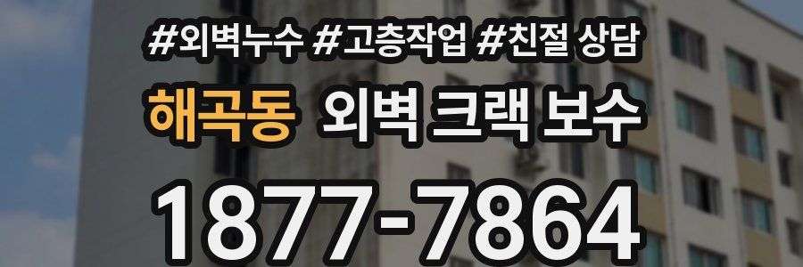 해곡동 외벽 크랙 보수