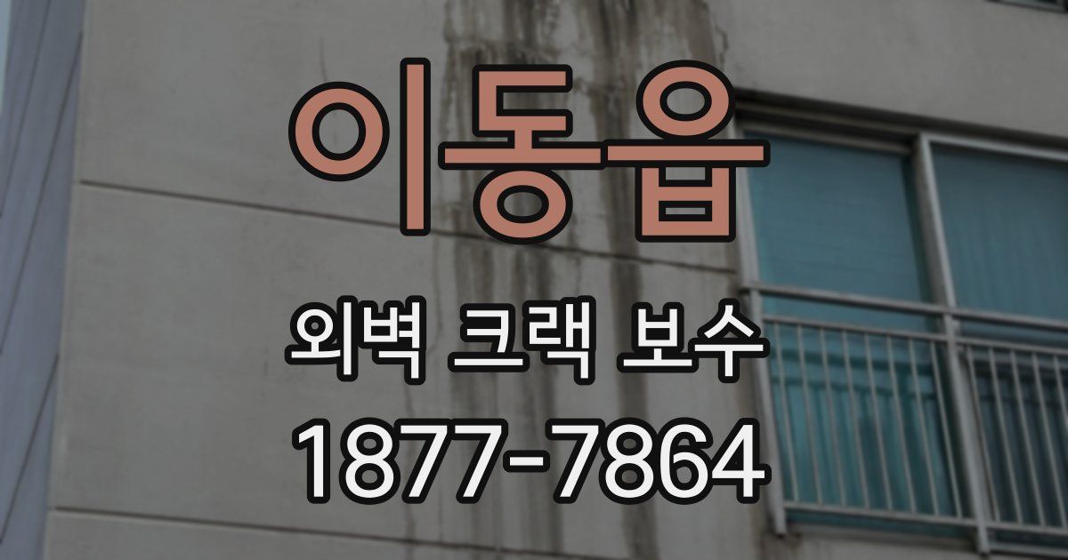 이동읍 외벽 크랙 보수