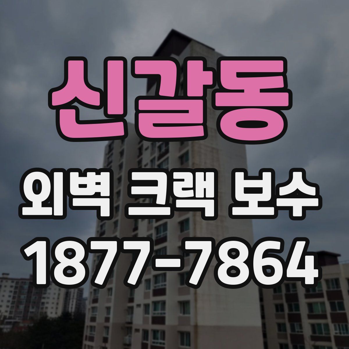 신갈동 외벽 크랙 보수