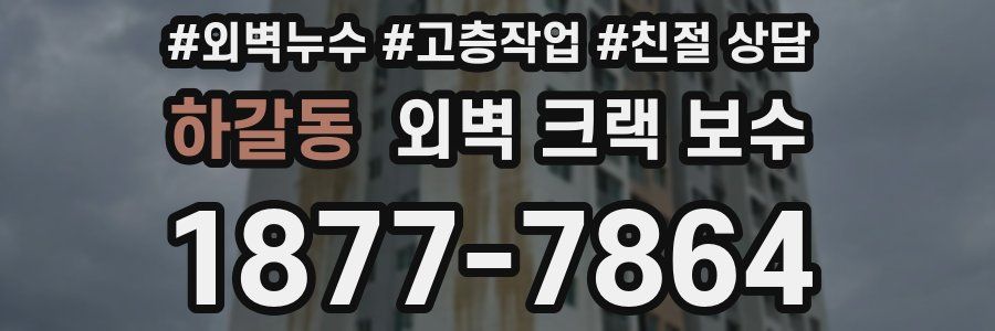 하갈동 외벽 크랙 보수