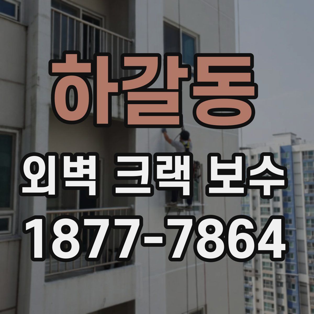 하갈동 외벽 크랙 보수