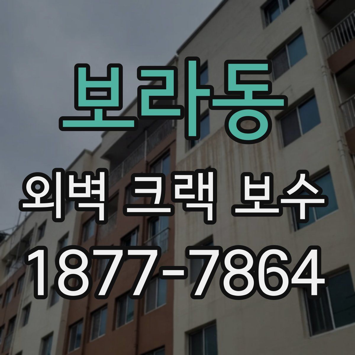 보라동 외벽 크랙 보수