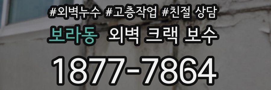 보라동 외벽 크랙 보수
