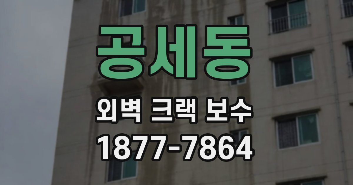 공세동 외벽 크랙 보수