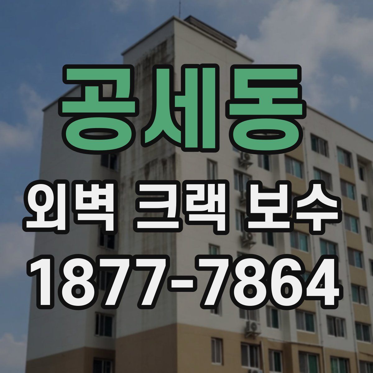 공세동 외벽 크랙 보수