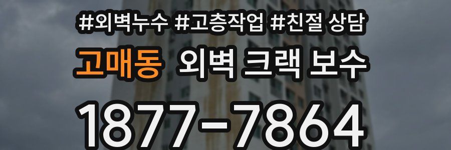 고매동 외벽 크랙 보수