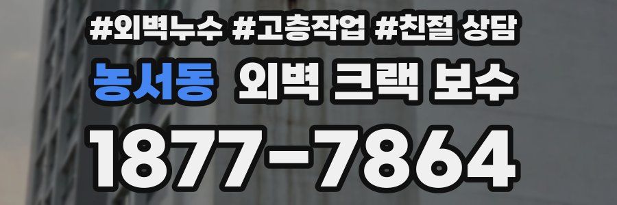농서동 외벽 크랙 보수