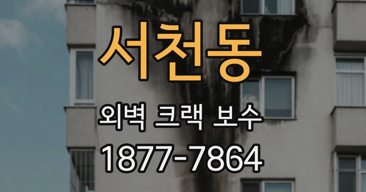 서천동 외벽 크랙 보수