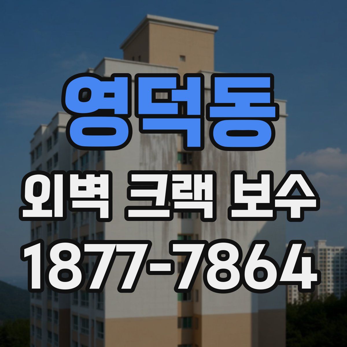 영덕동 외벽 크랙 보수