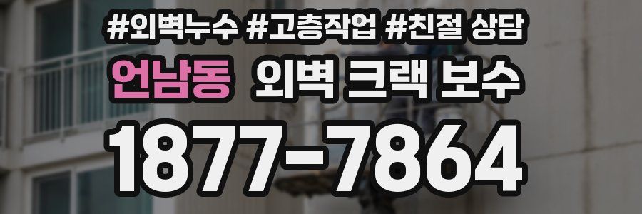 언남동 외벽 크랙 보수