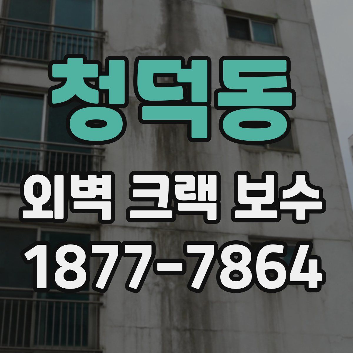 청덕동 외벽 크랙 보수