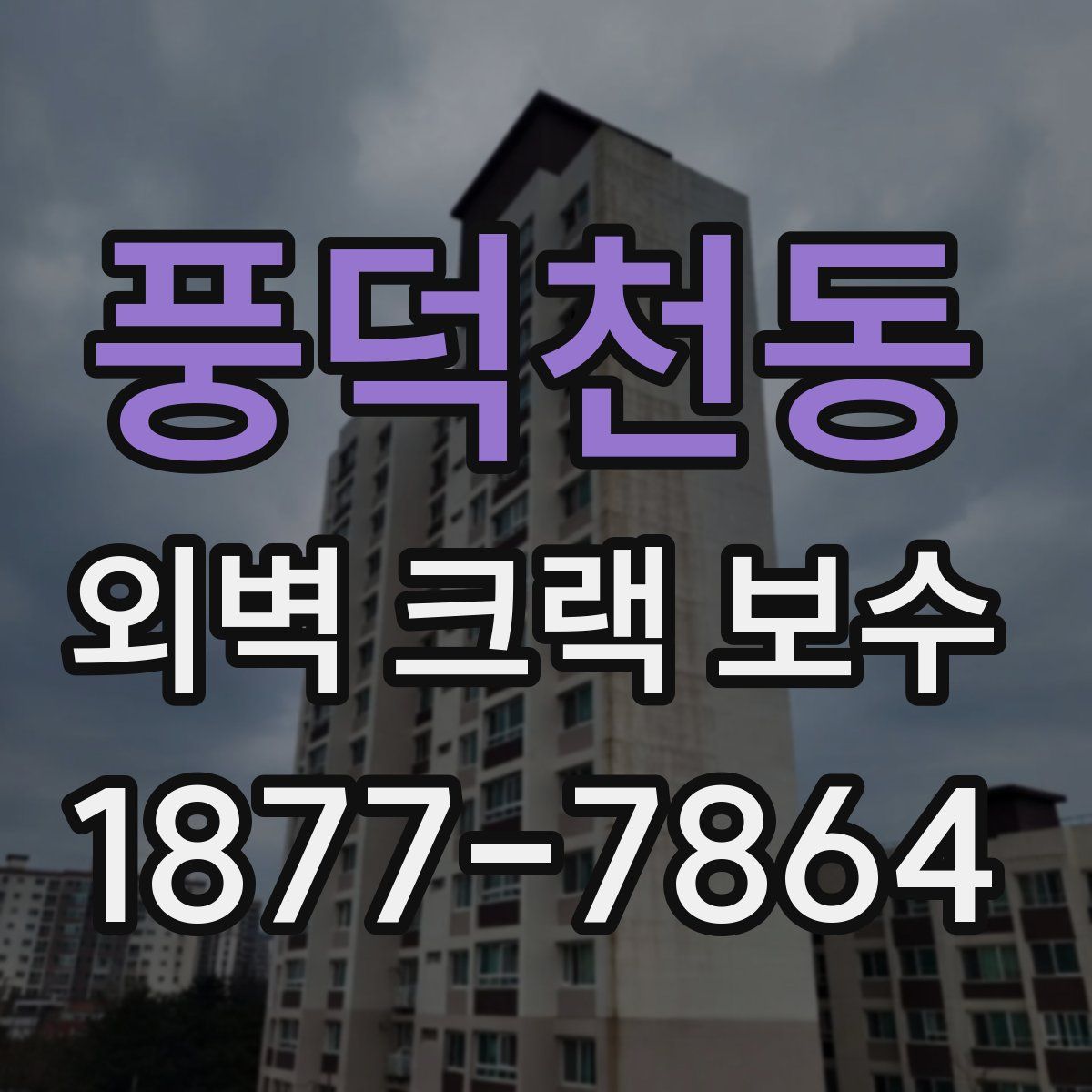 풍덕천동 외벽 크랙 보수