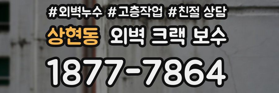 상현동 외벽 크랙 보수