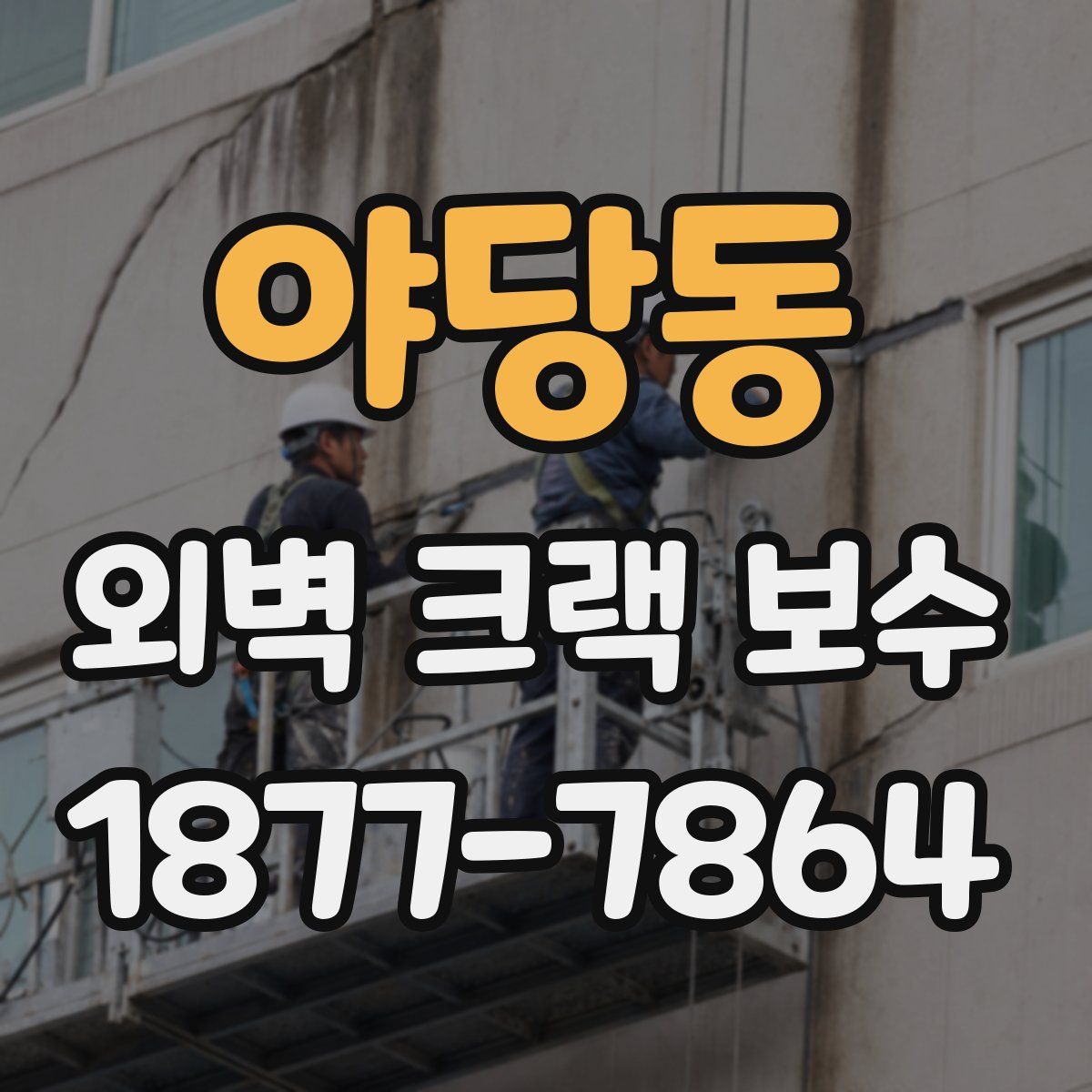 야당동 외벽 크랙 보수