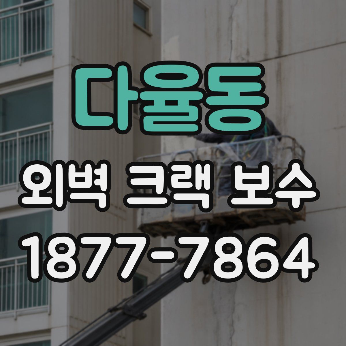 다율동 외벽 크랙 보수