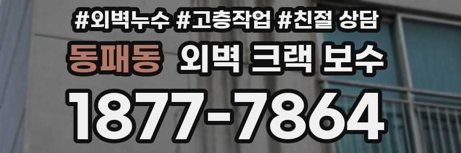 동패동 외벽 크랙 보수
