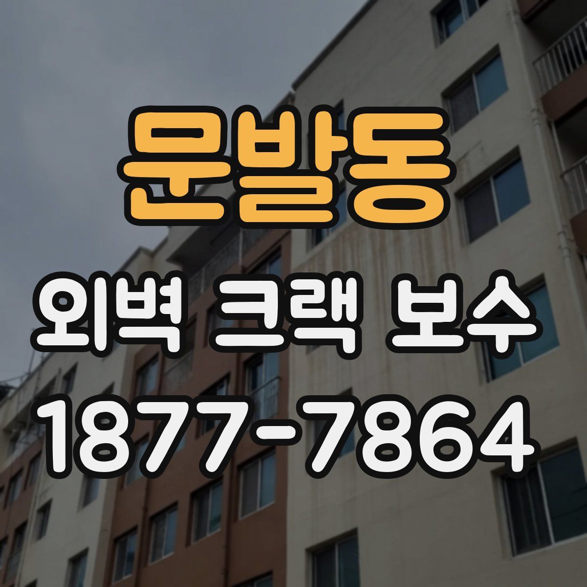문발동 외벽 크랙 보수