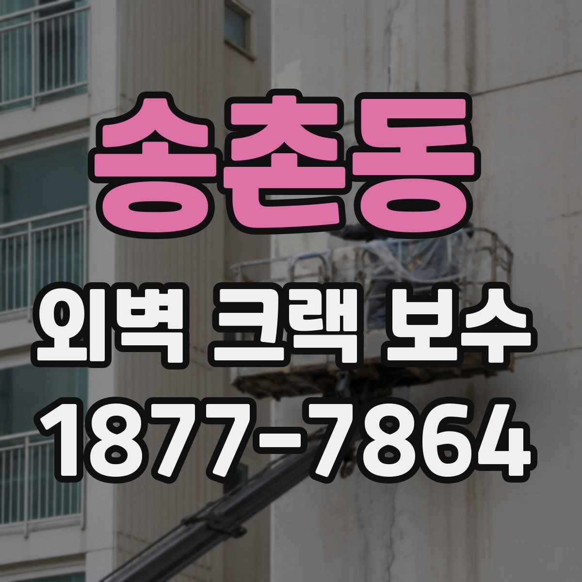 송촌동 외벽 크랙 보수