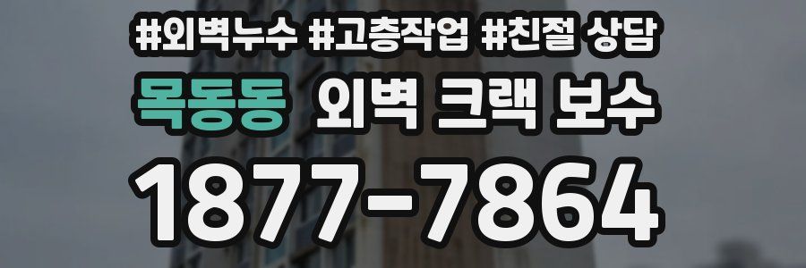 목동동 외벽 크랙 보수