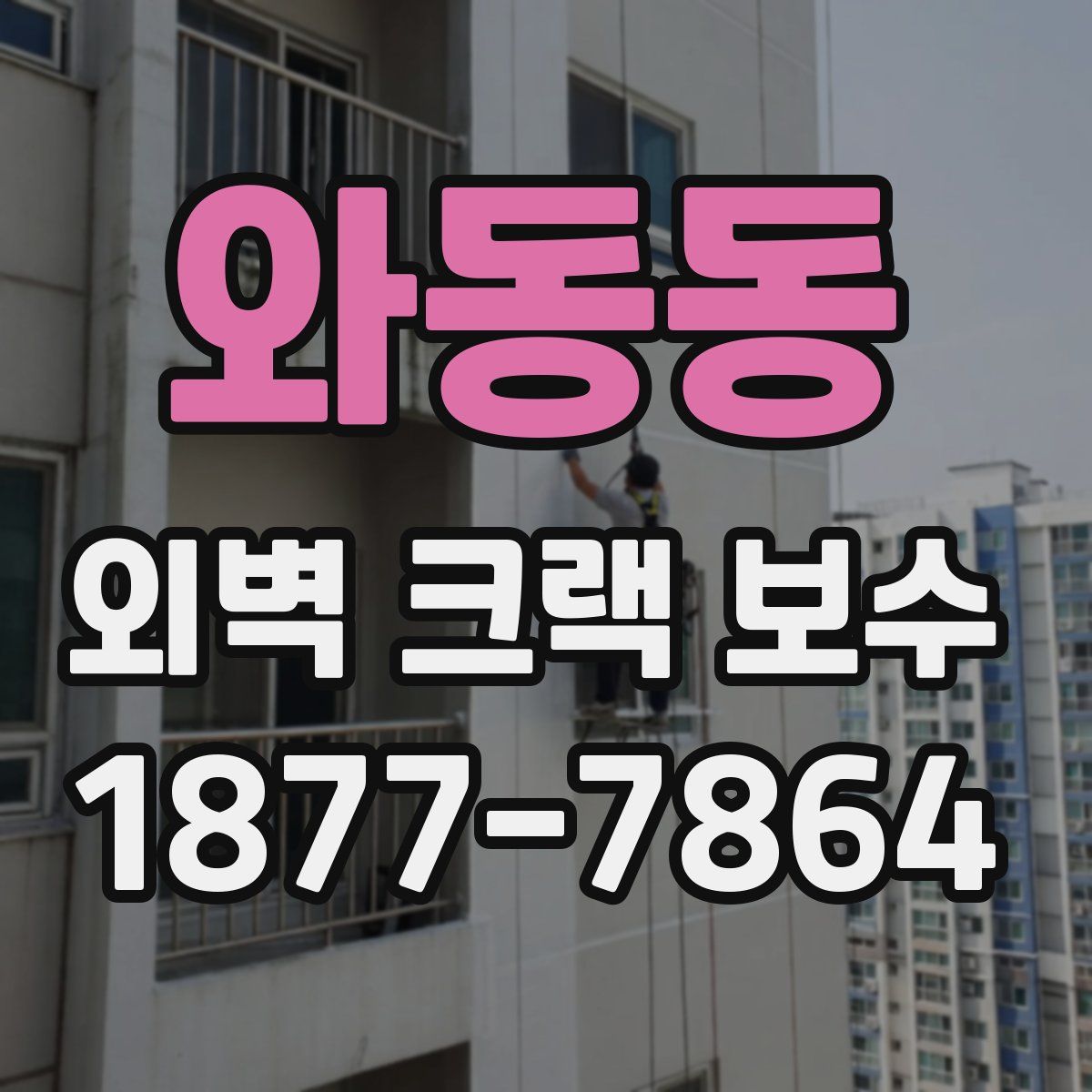 와동동 외벽 크랙 보수