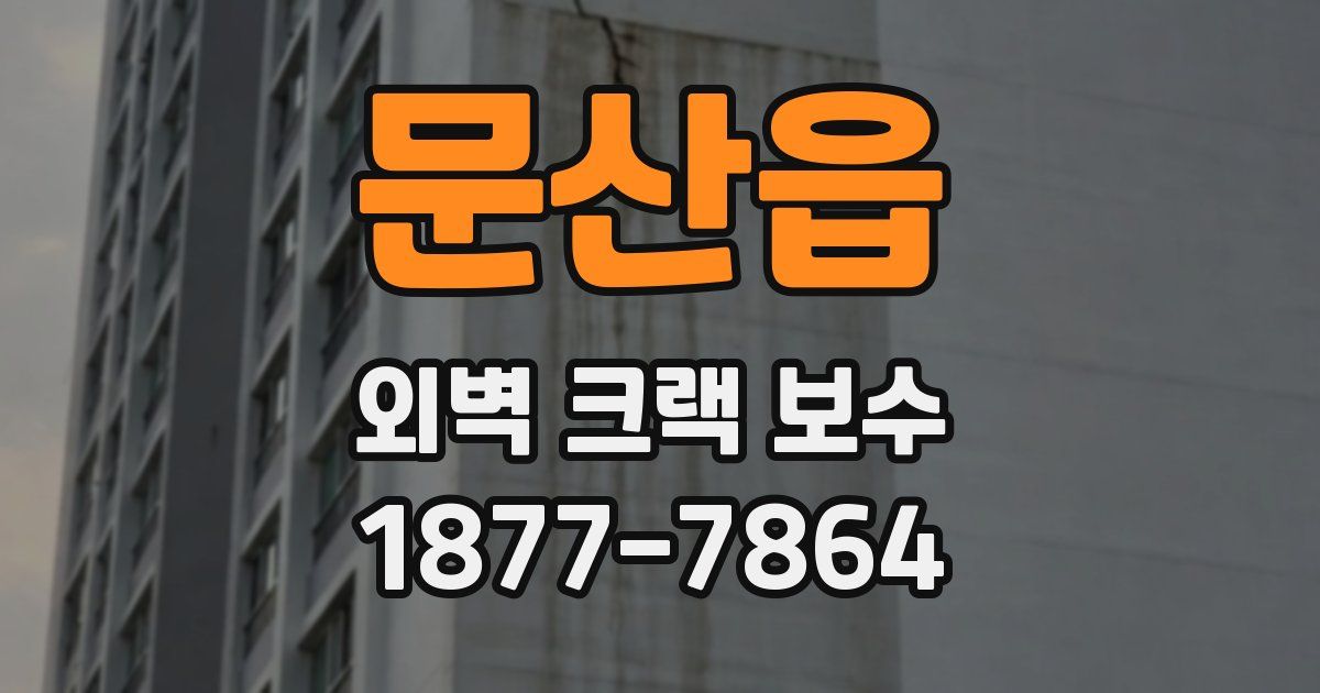 문산읍 외벽 크랙 보수