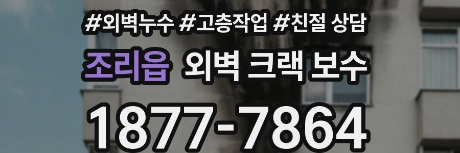 조리읍 외벽 크랙 보수