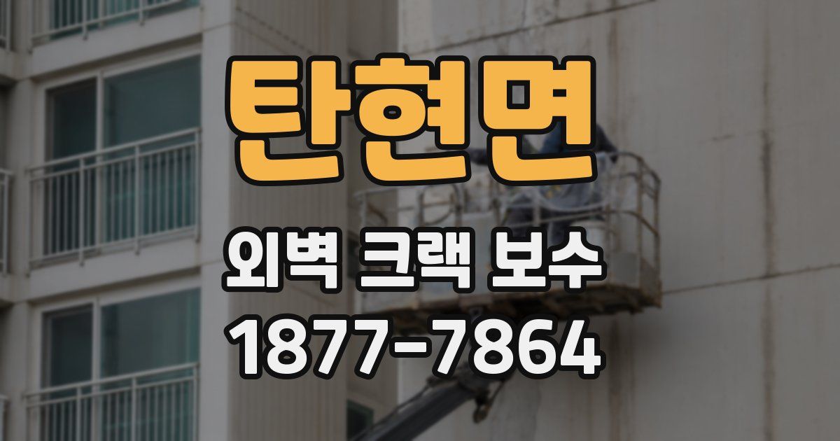 탄현면 외벽 크랙 보수
