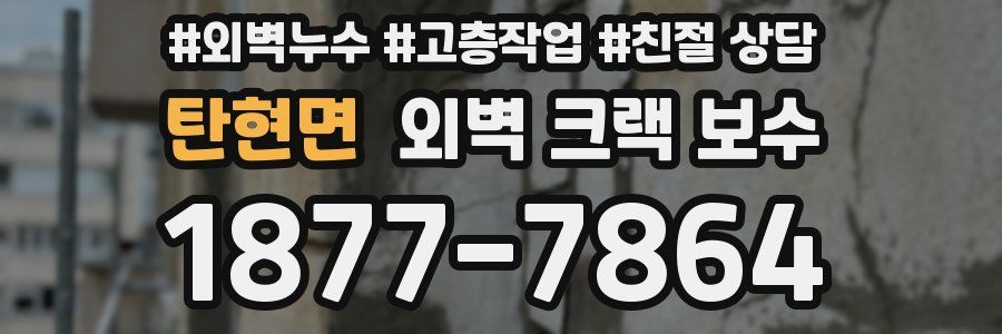 탄현면 외벽 크랙 보수