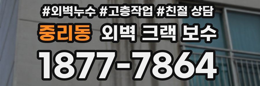 중리동 외벽 크랙 보수