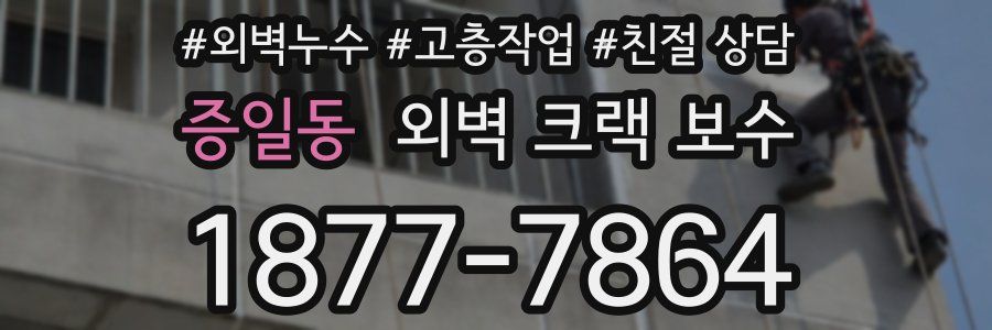 증일동 외벽 크랙 보수