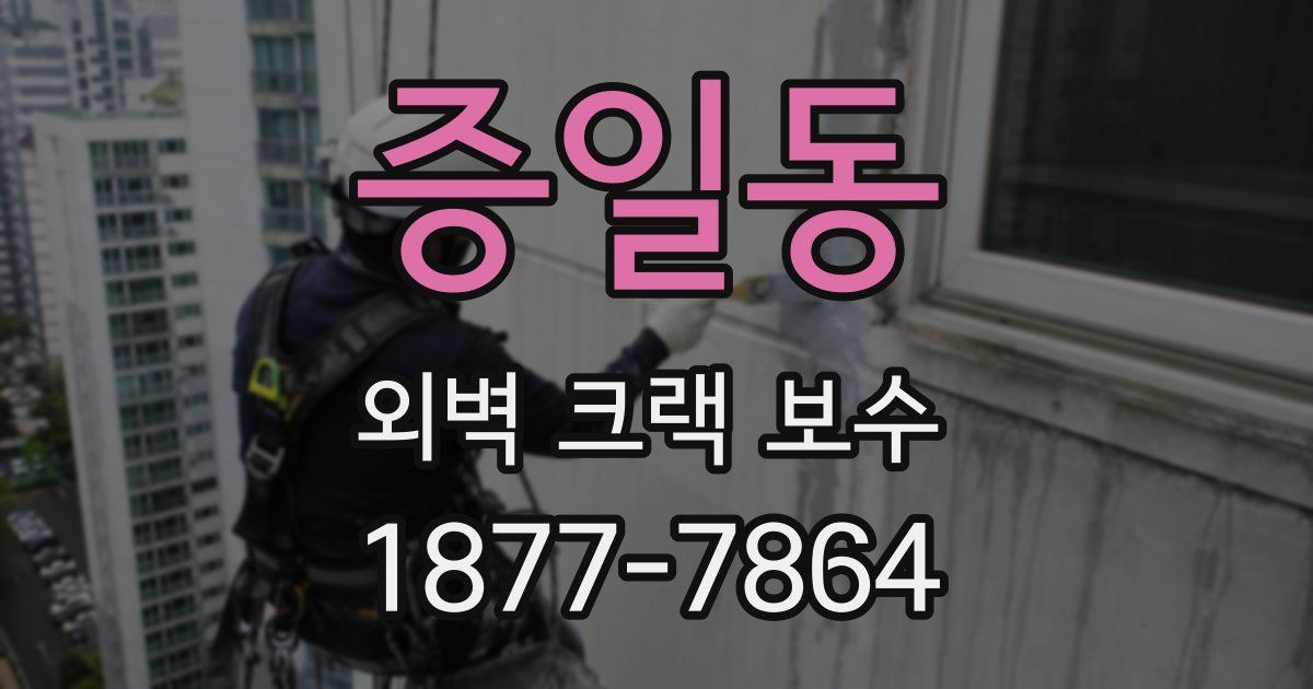 증일동 외벽 크랙 보수