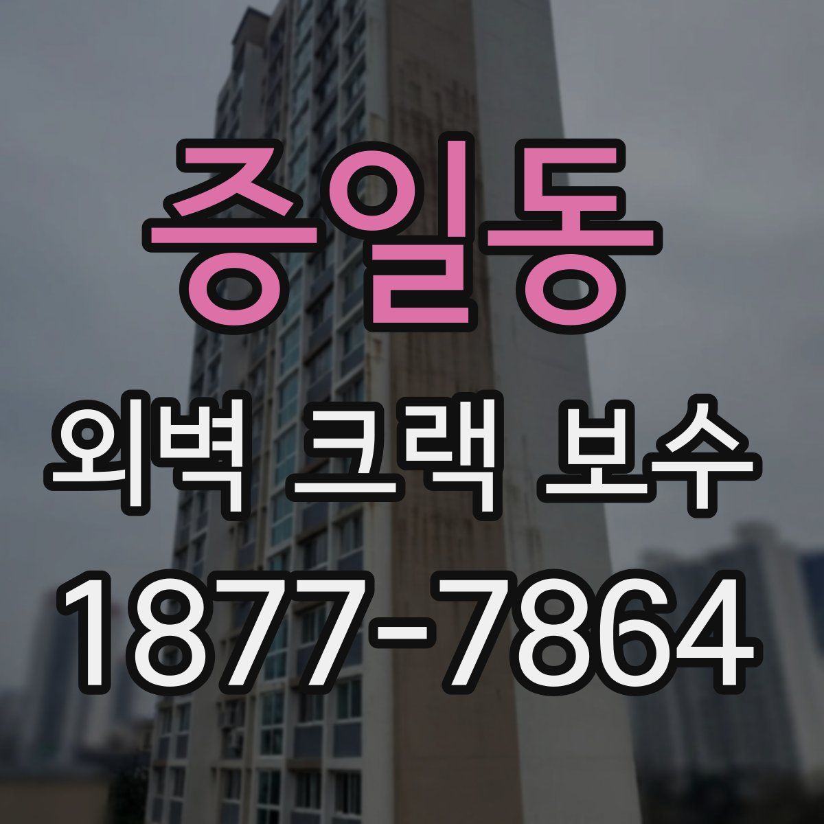 증일동 외벽 크랙 보수