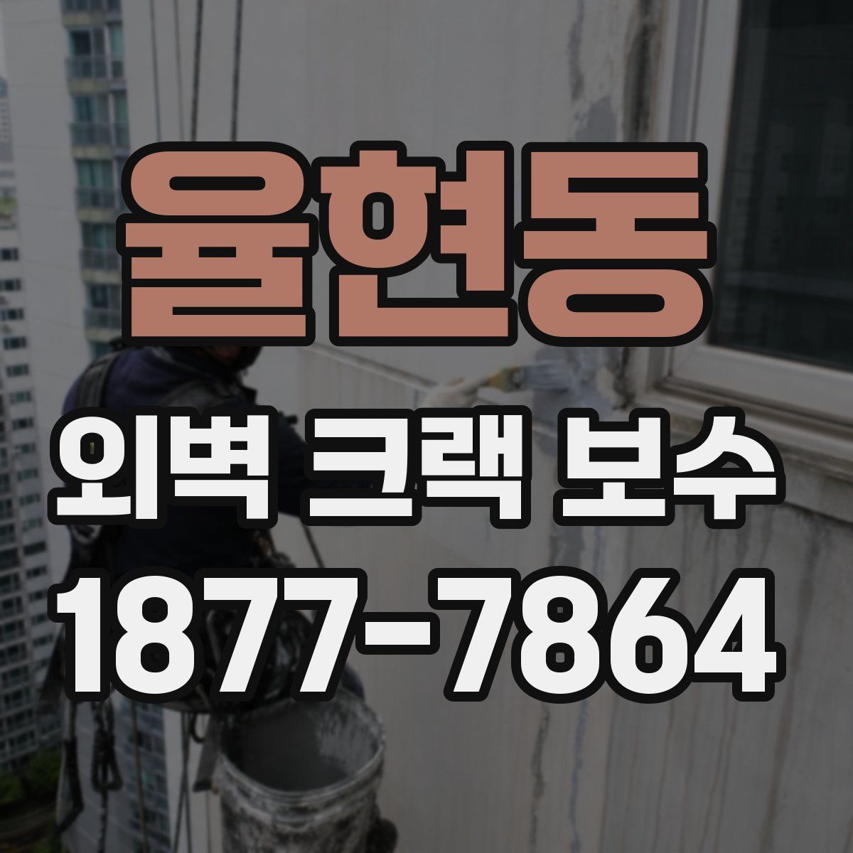 율현동 외벽 크랙 보수