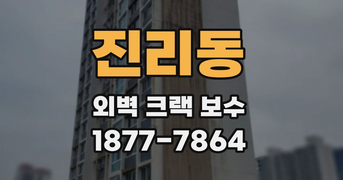 진리동 외벽 크랙 보수