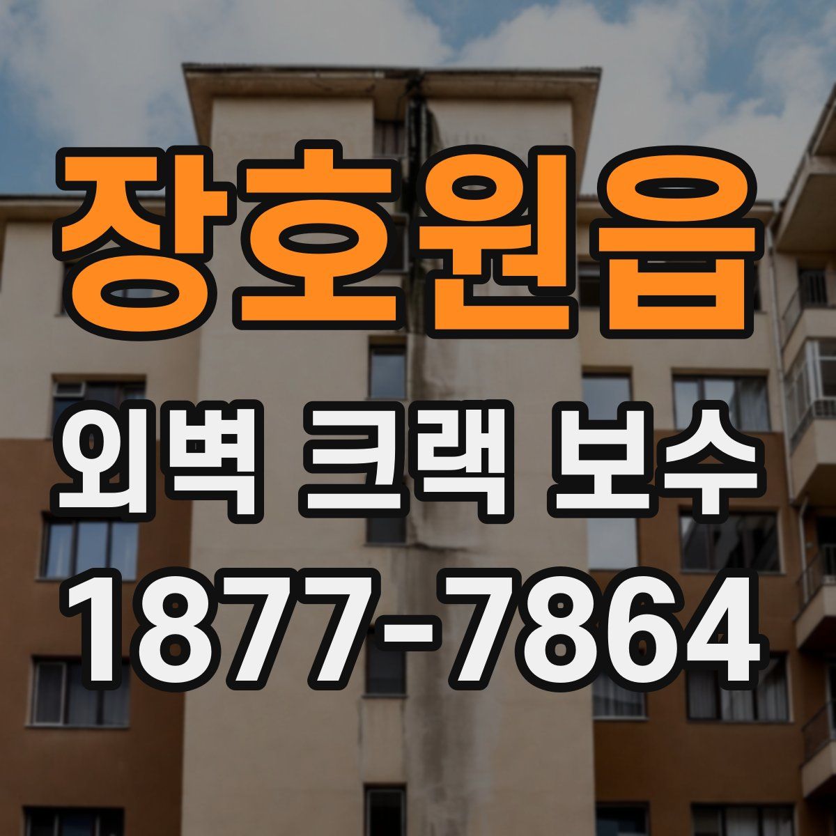 장호원읍 외벽 크랙 보수