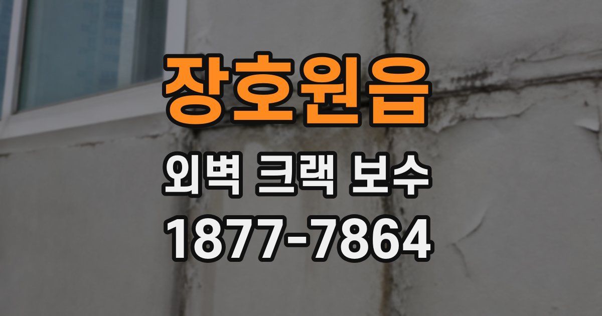 장호원읍 외벽 크랙 보수
