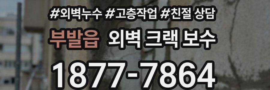 부발읍 외벽 크랙 보수